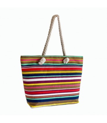 Beach bag Ocean Beach Rainbow Canvas 40x35cm